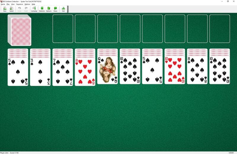 Spider Solitaire game
